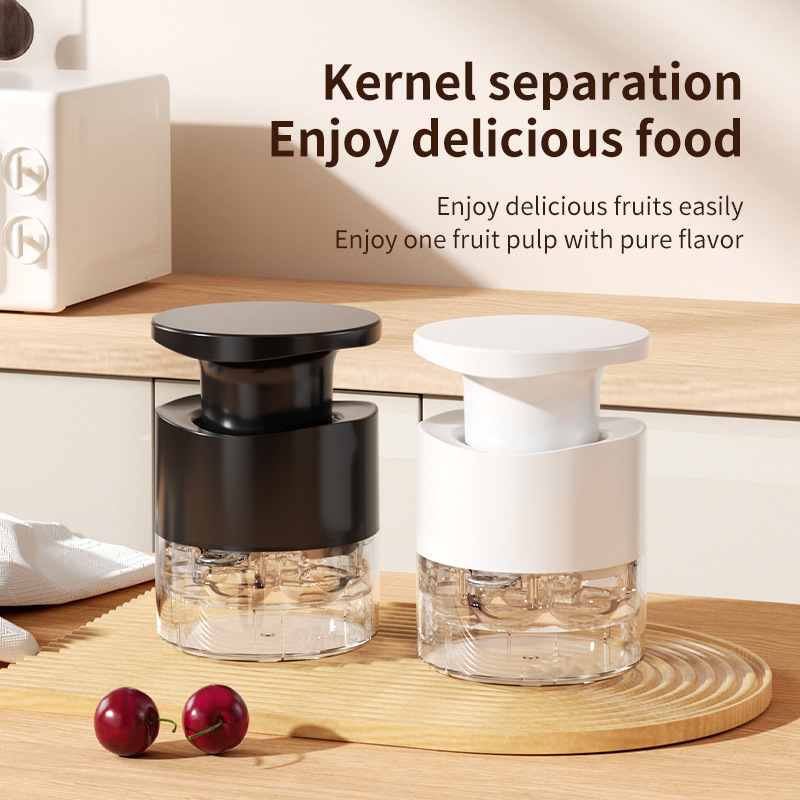 Seven-hole press cherry pitter, kitchen pitting and coring gadget