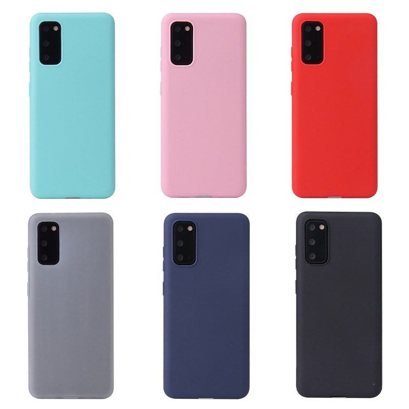 Applicable for Samsung S20plus Phone Case Full Wrap S20ultra Candy Frosted TPU Protective Case Soft Silicone Case