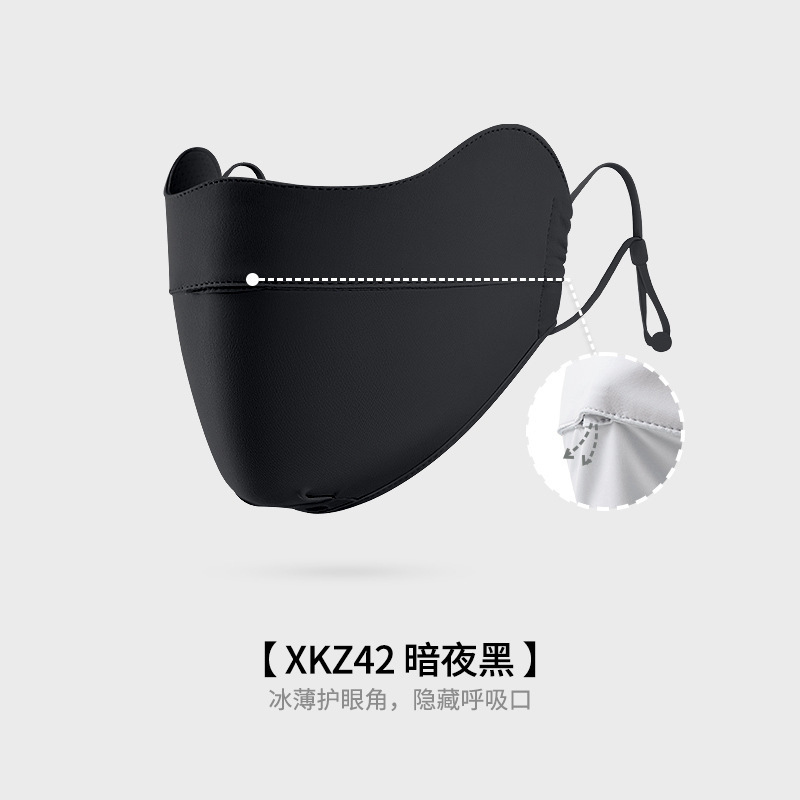 Ice Silk Sun Protection Mask Women Face Cover Eye Corner Sunshade UV Protection Three-dimensional Breathable Thin Anti-fog XKZ42