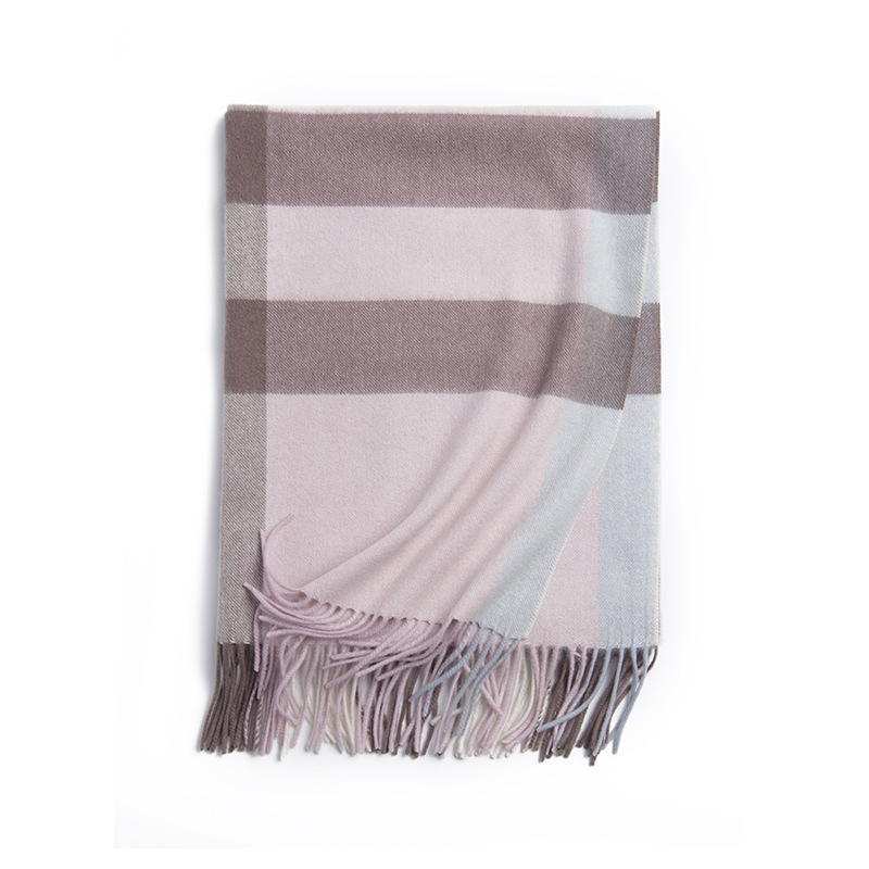 Inner Mongolia origin women's wool plaid scarf British style scarf cape