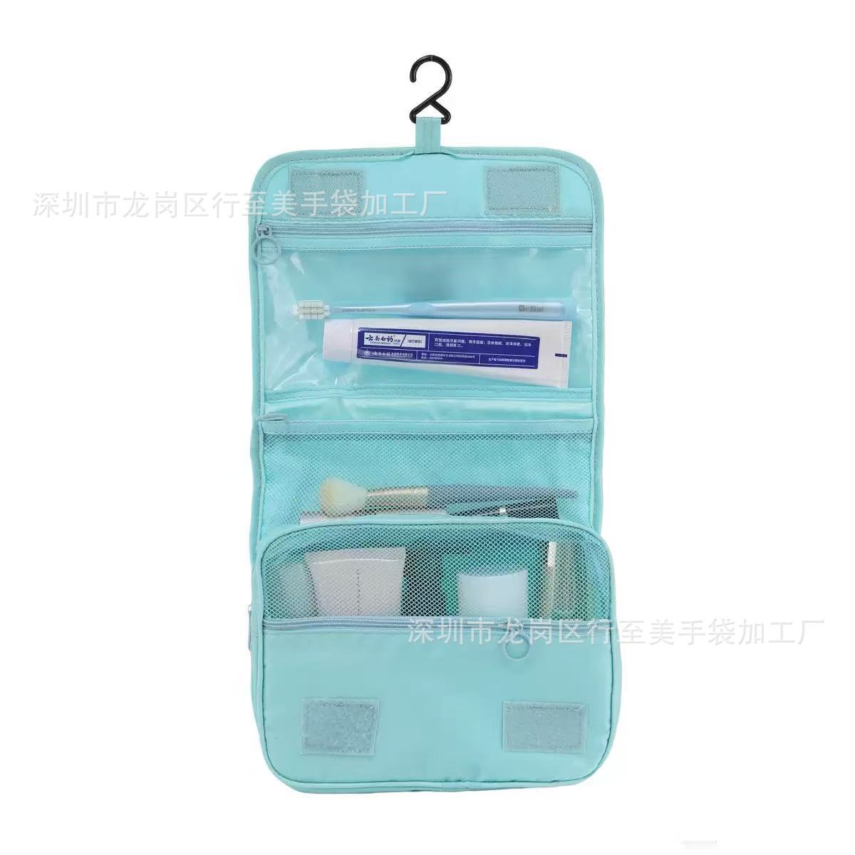 Portable Oxford cloth wash bag makeup bag travel storage bag canvas waterproof large capacity wash bag
