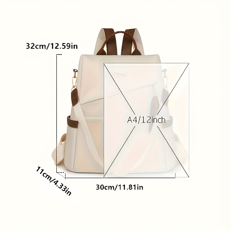 Simple double-shoulder backpack women 2026 new student large capacity soft leather schoolbag casual backpack
