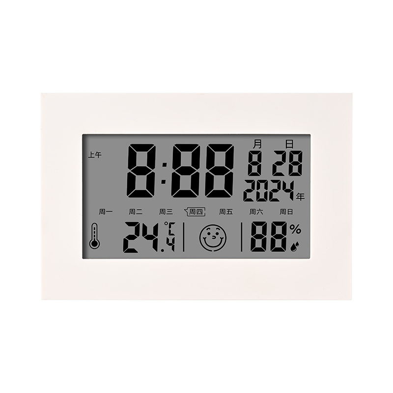 Perpetual Calendar Smart Desk Clock Silent Temperature and Humidity Large Volume Student LCD Desktop Electronic Clock Alarm Clock