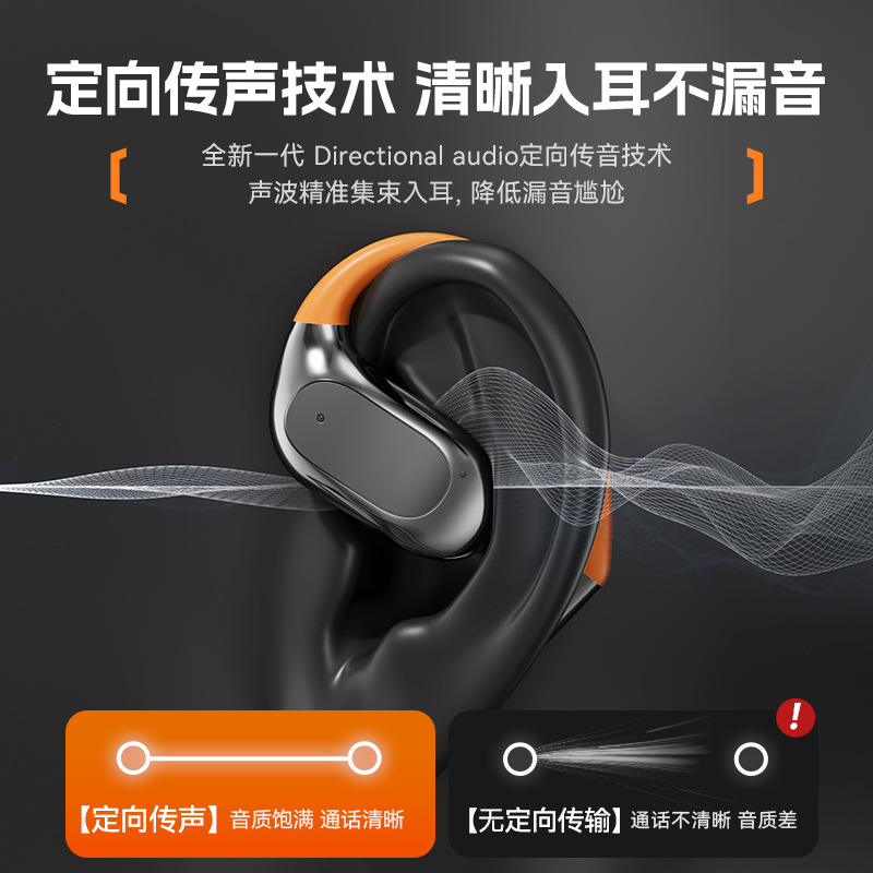 2026 New Bluetooth Earphone Rotatable In-Ear Free Ear Hook Bluetooth Earphone Ultra Long Battery Life Huaqiangbei Private Mold