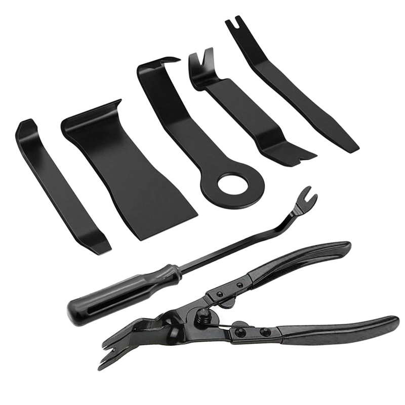 Car Disassembly Tool 8-Piece Set Interior Trim Panel Audio Navigation 6-Inch Screwdriver Lamp Pliers Pry Bar Tool