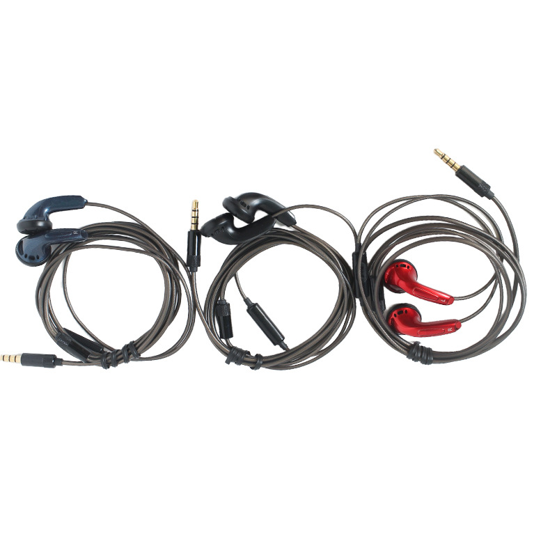 DIY Flat 3.5MM Headphone MX500 with Mic HiFi Unit Heavy Bass Wired Earphone