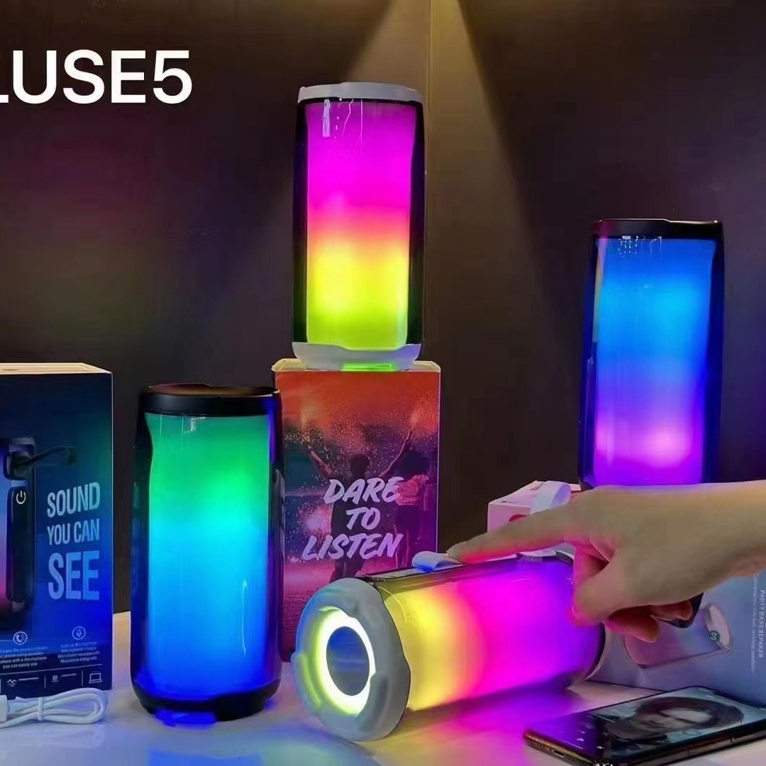 Pulse PULSE5 Bluetooth Speaker Full Screen Colorful Lights Outdoor Home Computer Desktop Bluetooth Audio Subwoofer