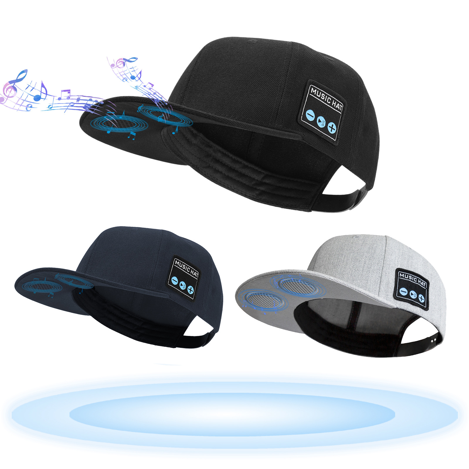 Bluetooth Speaker Hat Men's Women's Street Hip Hop Music Headphone Baseball Cap