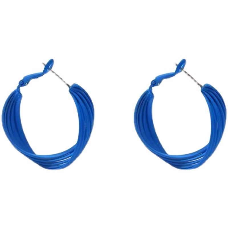 Klein Blue 925 Silver Needle Earrings Women 2025 New Ear Accessories