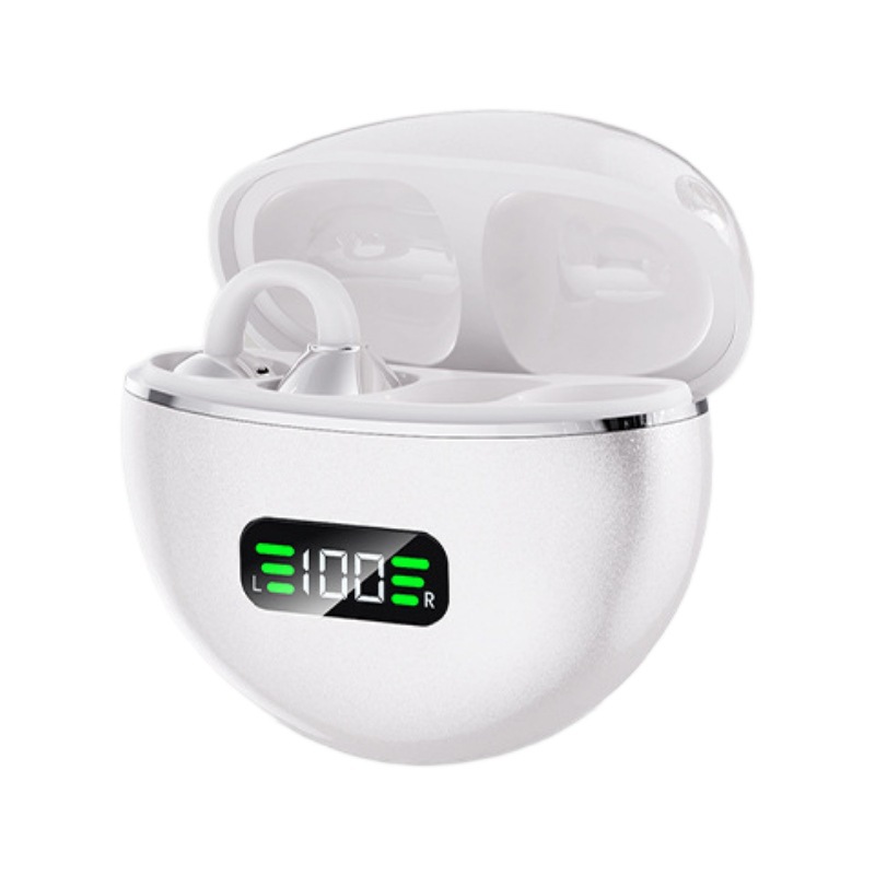 2026 New M91 Clip-on Bluetooth Headset Open-ear Digital Display OWS Stereo Sound Running Noise Cancelling Private Mold