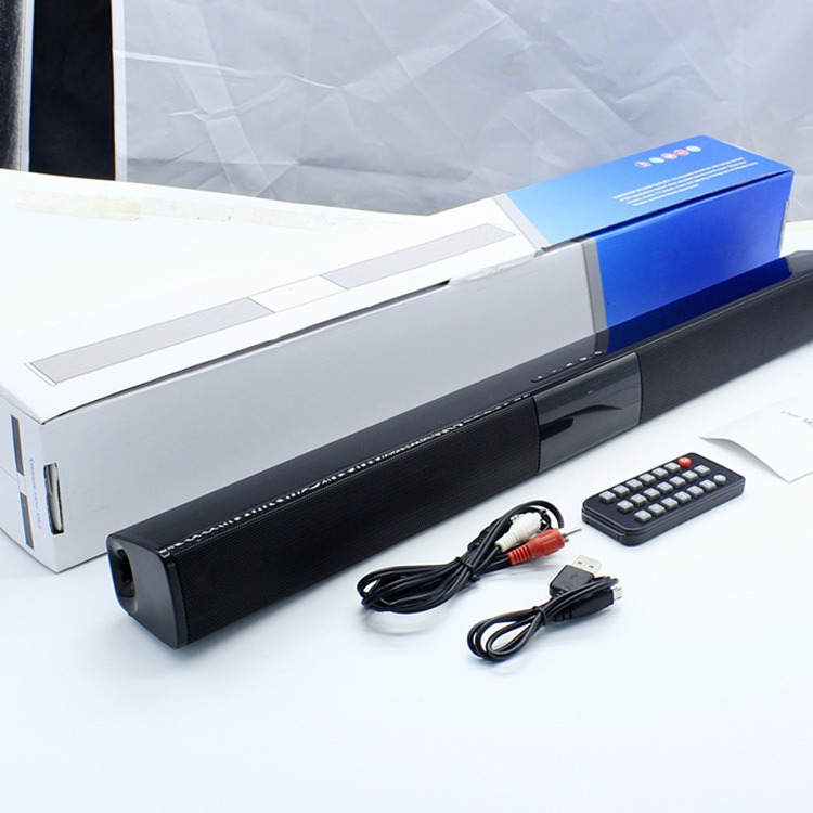 BS28A BS28B Long Bar 3D Soundbar Bluetooth Speaker Wireless Card Insert Heavy Bass Sound Bar Home Large Speaker