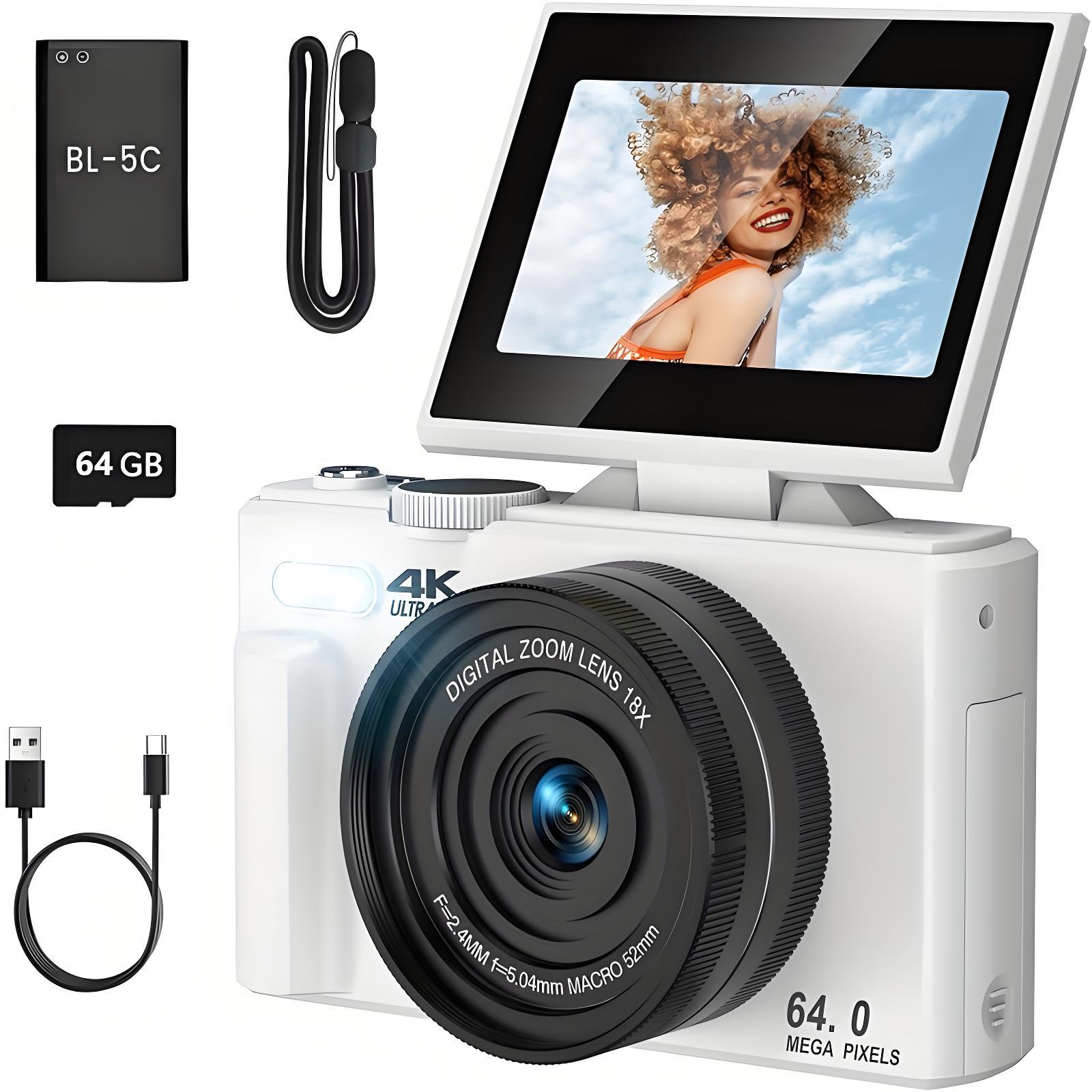 白色4K【标配】+64G内存卡+读卡器