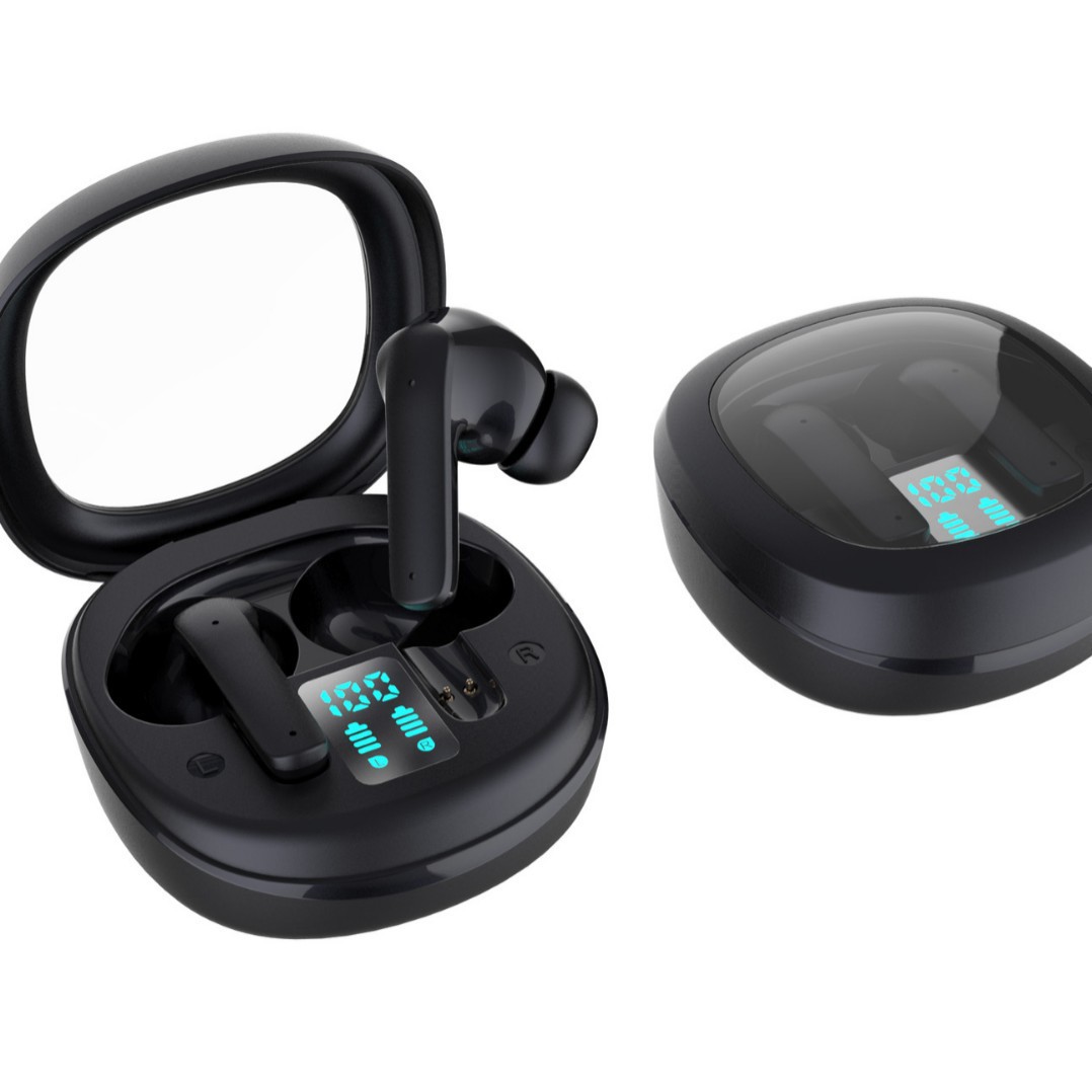 Wireless Bluetooth headset transparent space capsule sports digital display headset low latency long battery life Bluetooth S300