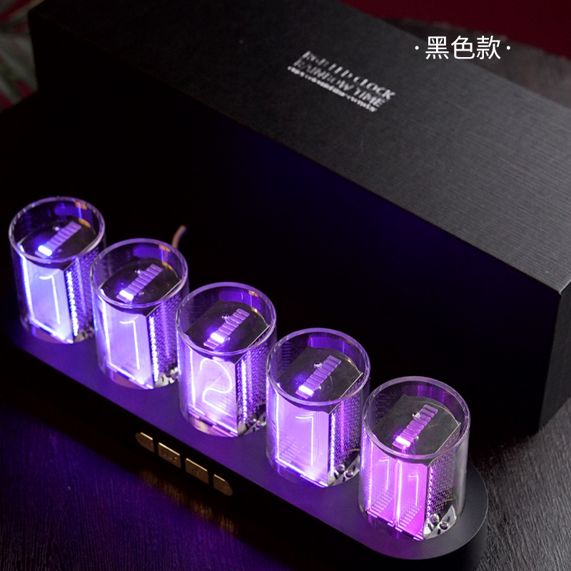 RGB Electronic Digital Clock Gaming Room Desktop LED Light Digital Computer Desk Decoration Night Light