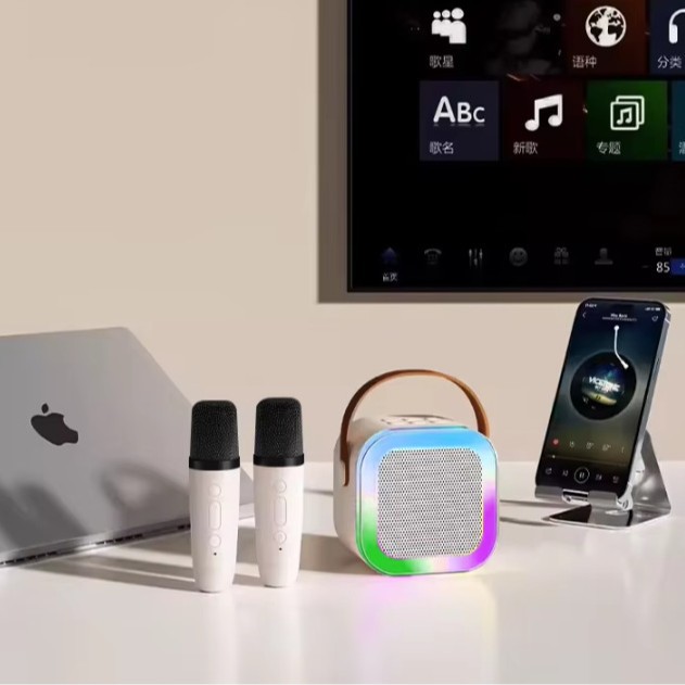 K12 Bluetooth Speaker Microphone All-in-One K Song Speaker Wireless Mini Outdoor Karaoke Audio Children