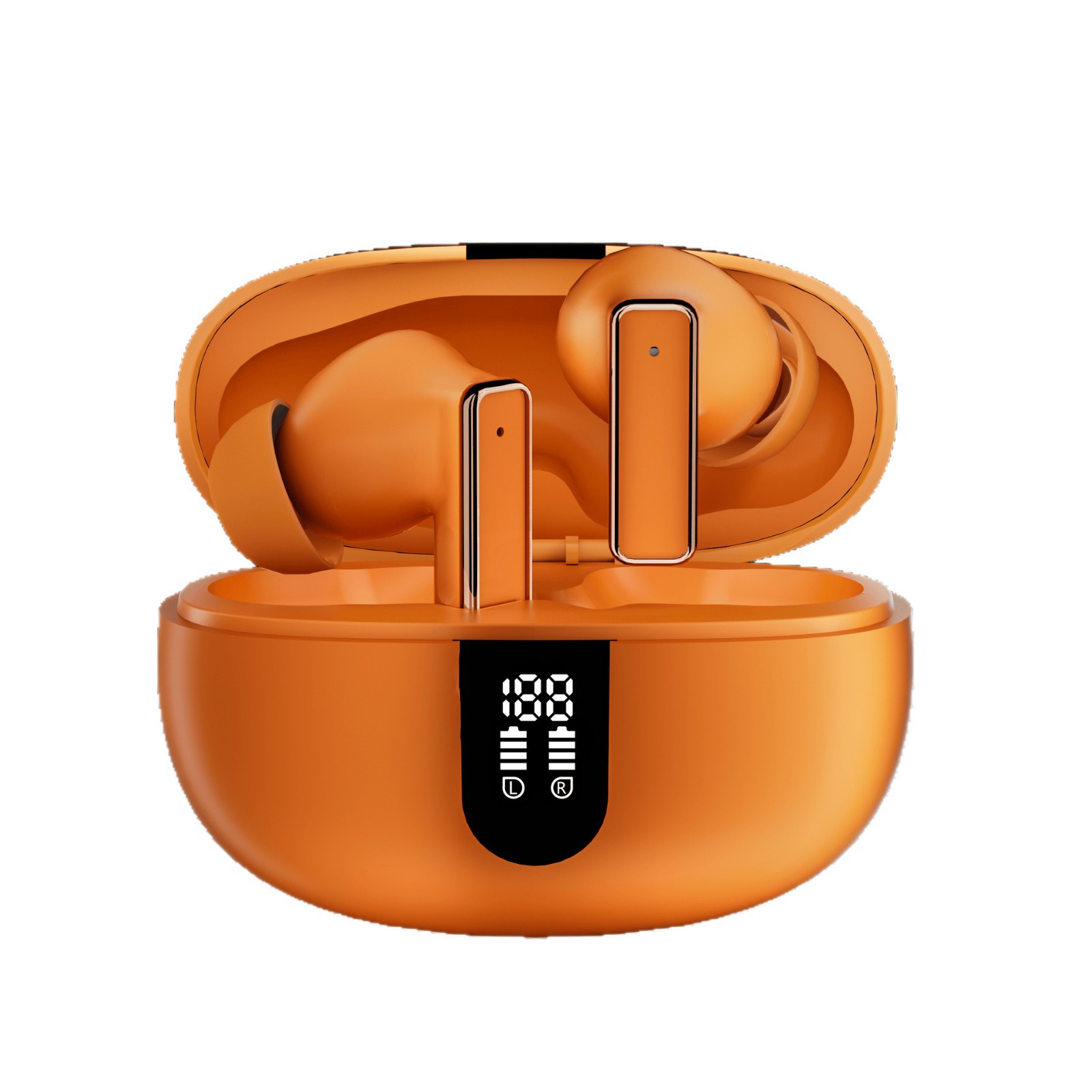 2026 New Y8 Short Handle Bluetooth Wireless Earphone Screen Display Visualized Battery In-ear Earphone