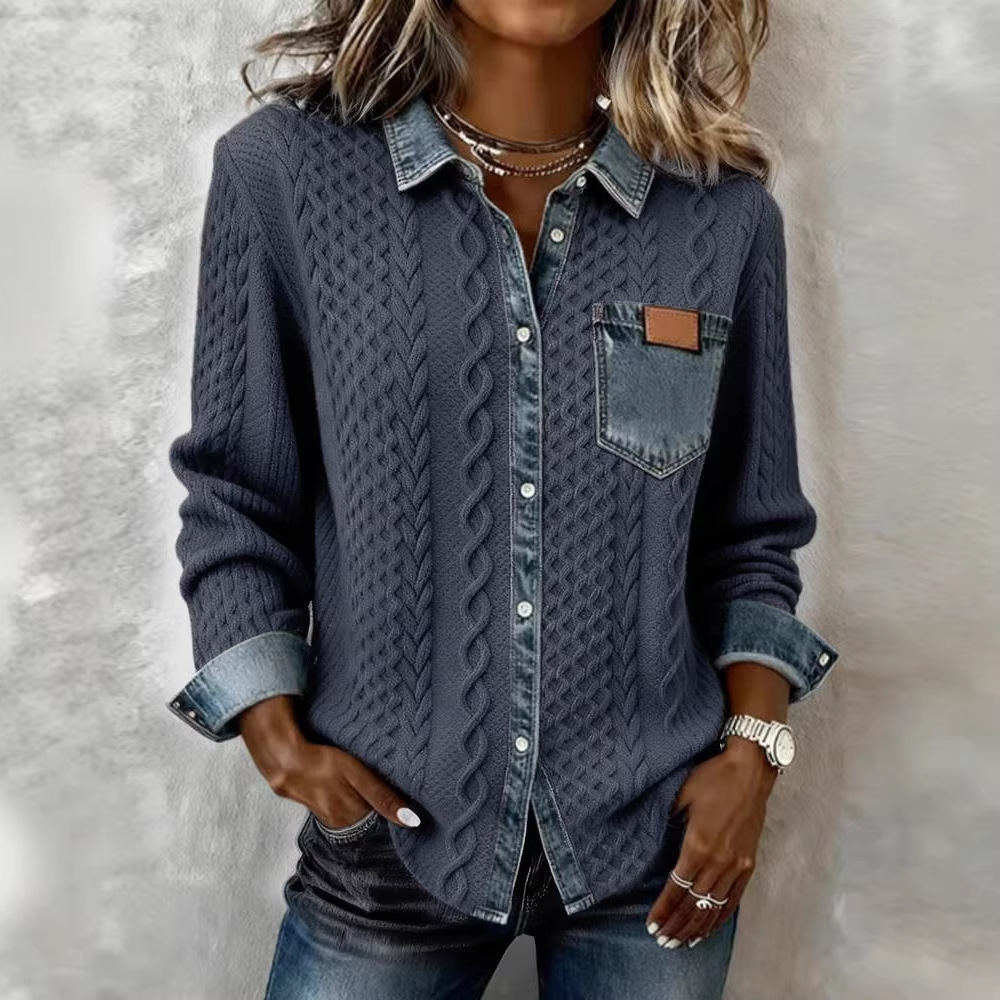 2025 Independent Station Summer Women's Plaid Print Long Sleeve Shirt