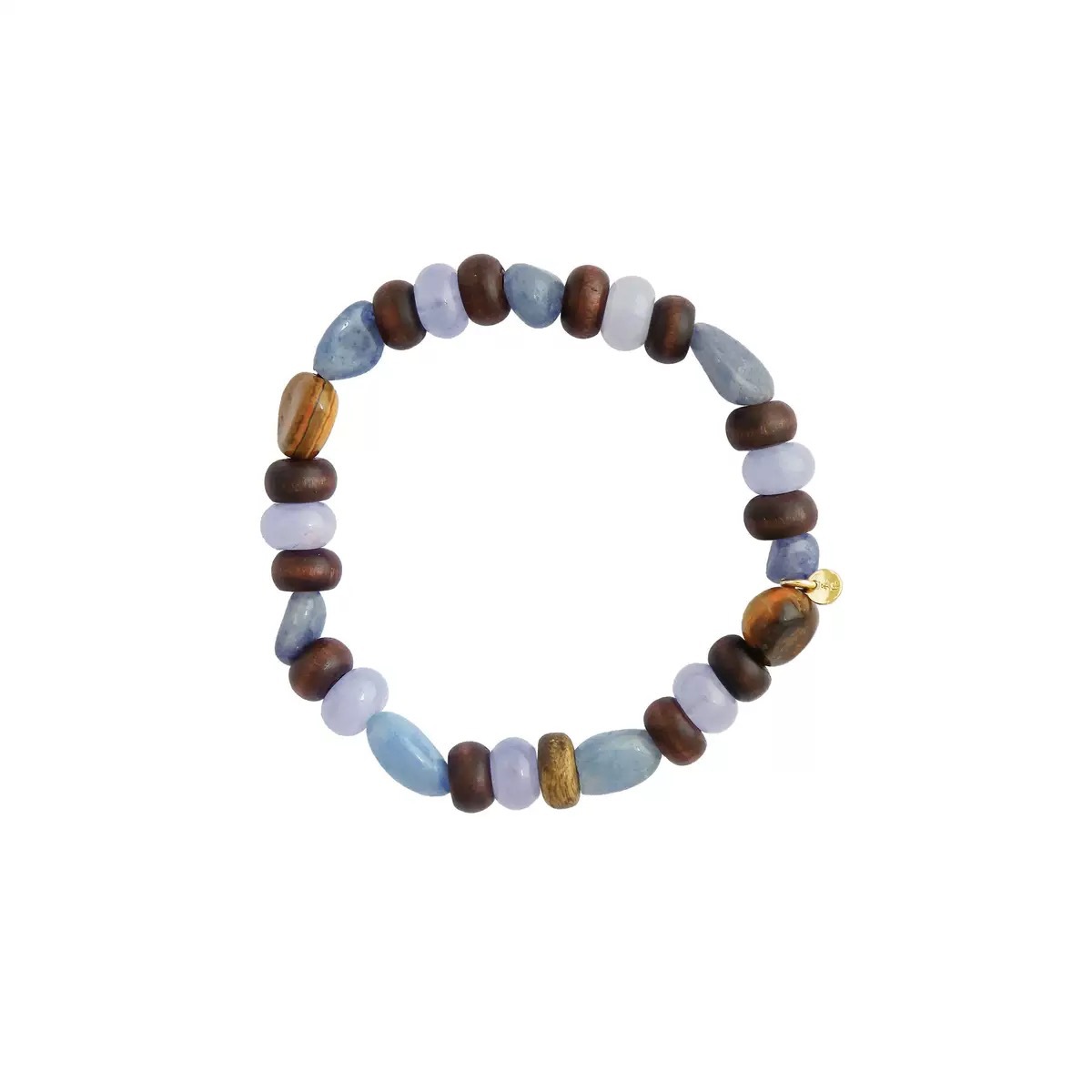 Spring Summer New Agarwood Bracelet Amber Agate Multi-Color Beaded Bracelet Colorful New Chinese Style Layering Daily Wear
