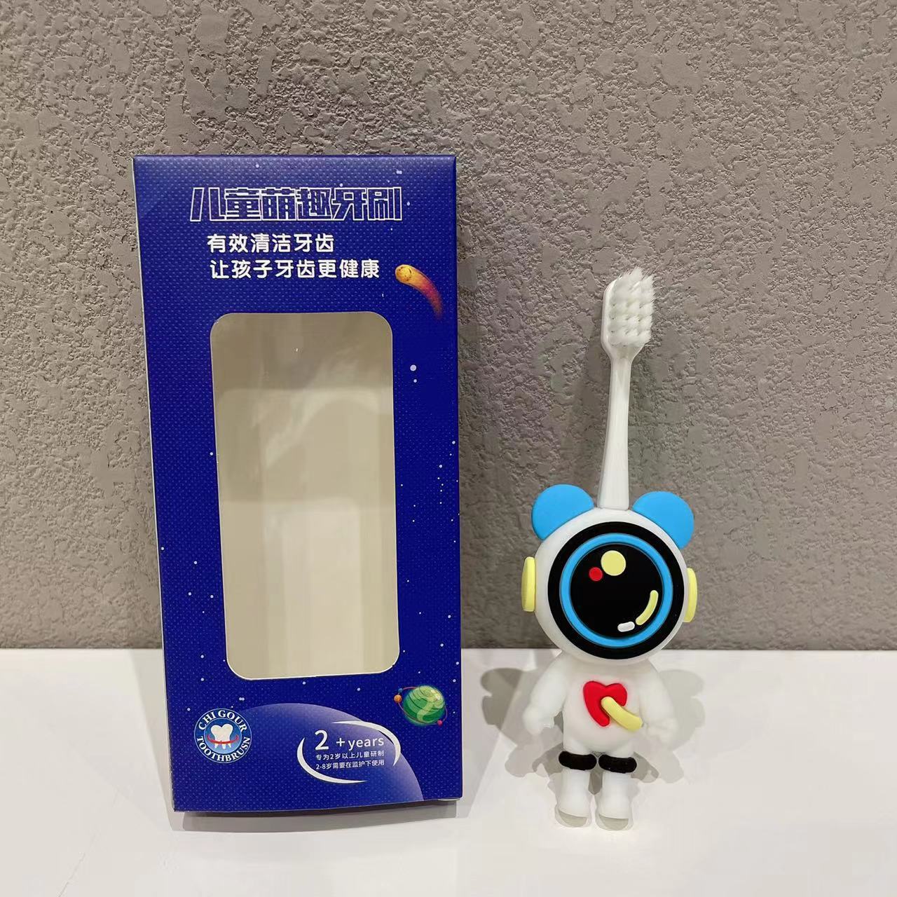 New Rocket Manual Cartoon Kids Toothbrush Ultra-fine Soft Bristle 2-6-12 Years Old Baby Professional