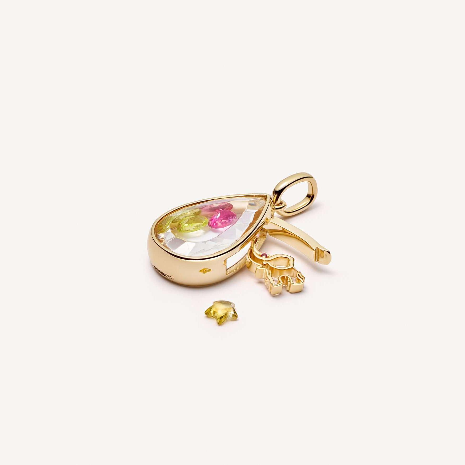 Ocean heart openable necklace teardrop pendant cute small item锁骨链 copper