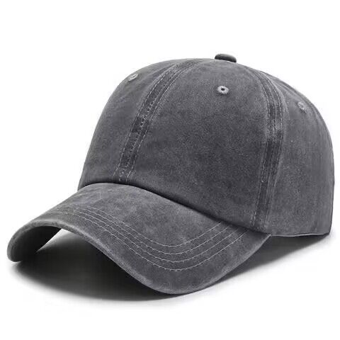 Vintage dad cap, soft-top cap, washed cotton solid color baseball cap for men and women