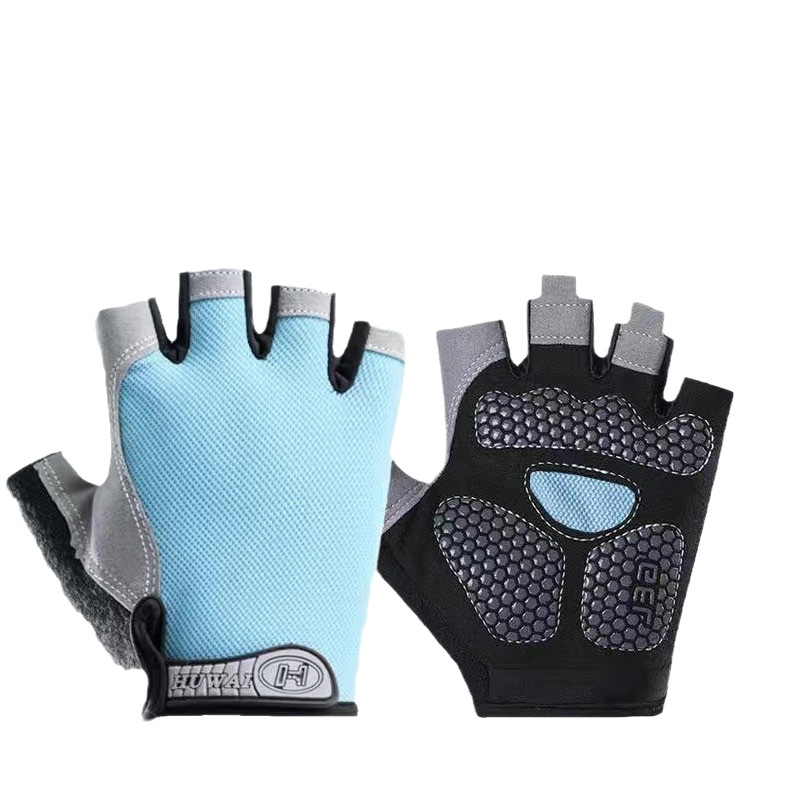 Gloves for Men's Fitness Equipment, Horizontal Bar, Non-Slip Pull-Ups, Half-Finger Cycling, Anti-Cocooning, Bicycle Mountaineering, Shock Absorption