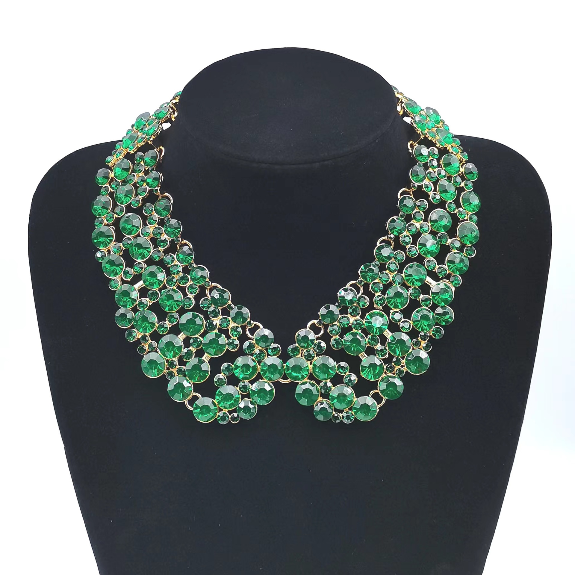 Luxury full rhinestone super shiny necklace beautiful necklace accessory