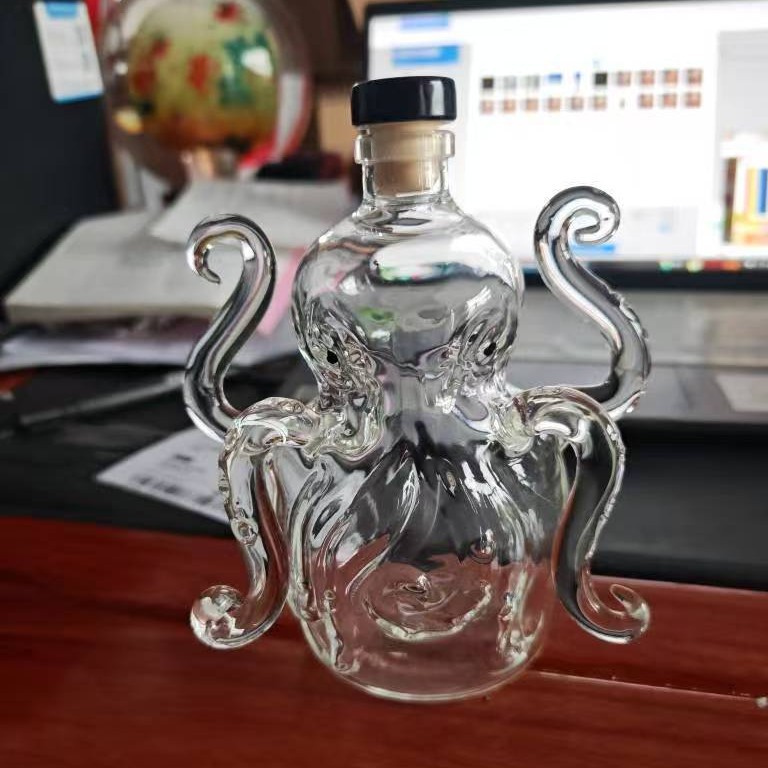 Animal soaking bottle whiskey bottle octopus shape whiskey bottle cute octopus