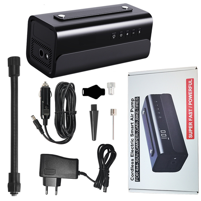 Portable Wireless Vehicle-Mounted Inflator Pump Mini Digital Display Inflator Pump Car Tire Bicycle Tire Electric Air Pump