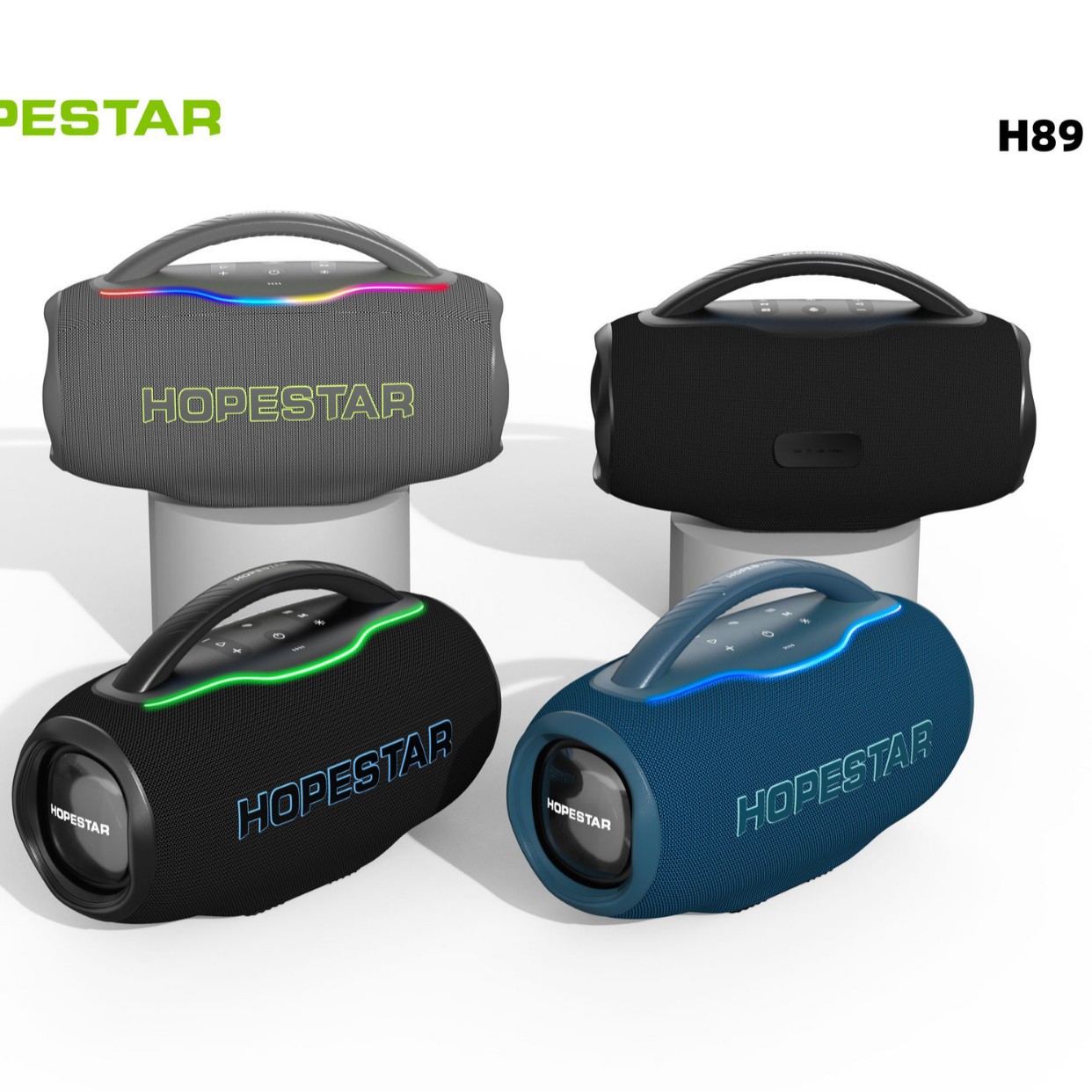 HOPESTAR H89 new high power Bluetooth speaker super heavy bass subwoofer audio with microphone outdoor loud volume