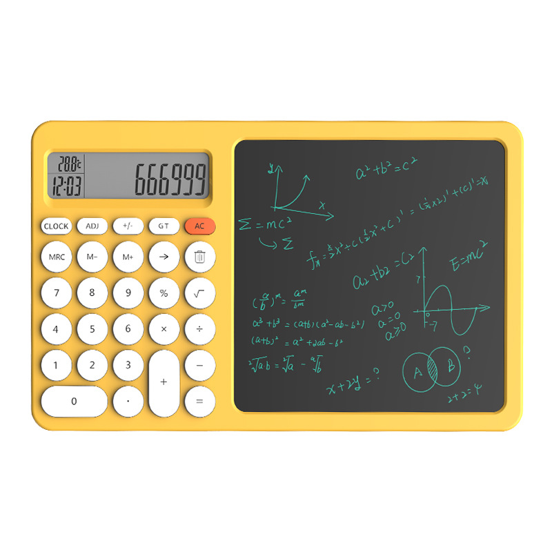 10-inch Multifunctional Calculator LCD Handwriting Board Calendar Desktop Office Gift Calendar Writing Board Erasable