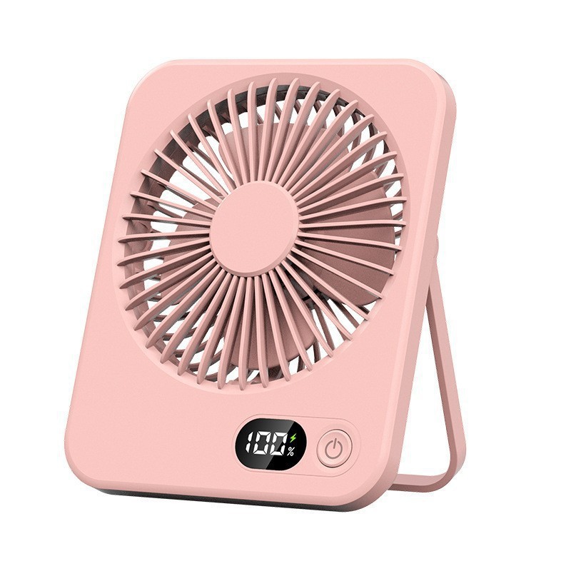 2026 new F10 ultra-thin handheld fan ultra-thin desktop digital display USB small fan wall-mounted desktop silent small wind
