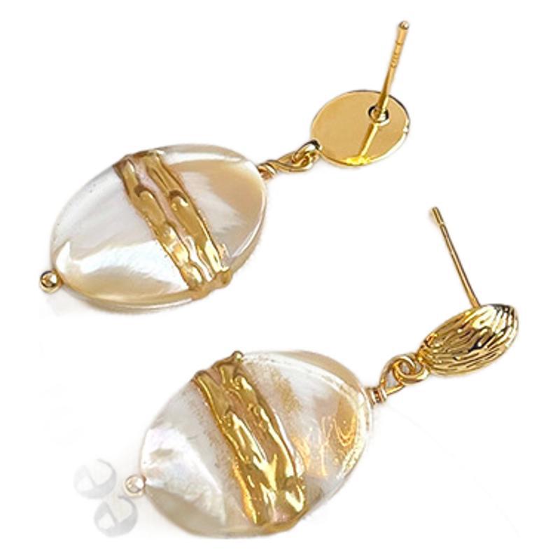 Jewelry Set Abalone Shell Autumn Winter Earring Necklace Set Milad Style Women's Jewelry Set Vintage Jewelry