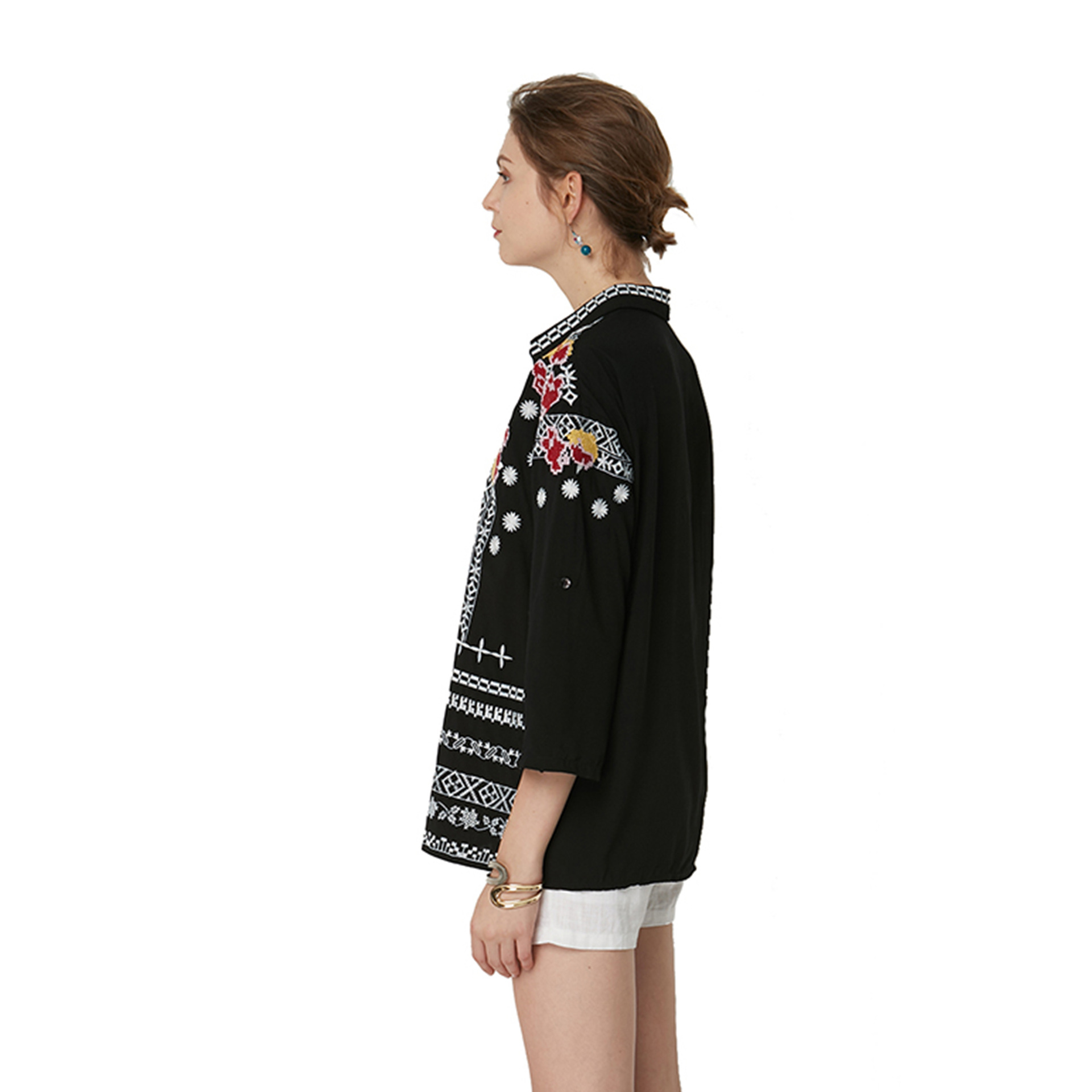 2023 New Shirt Women's Blouse Women's Autumn Winter Independent Station