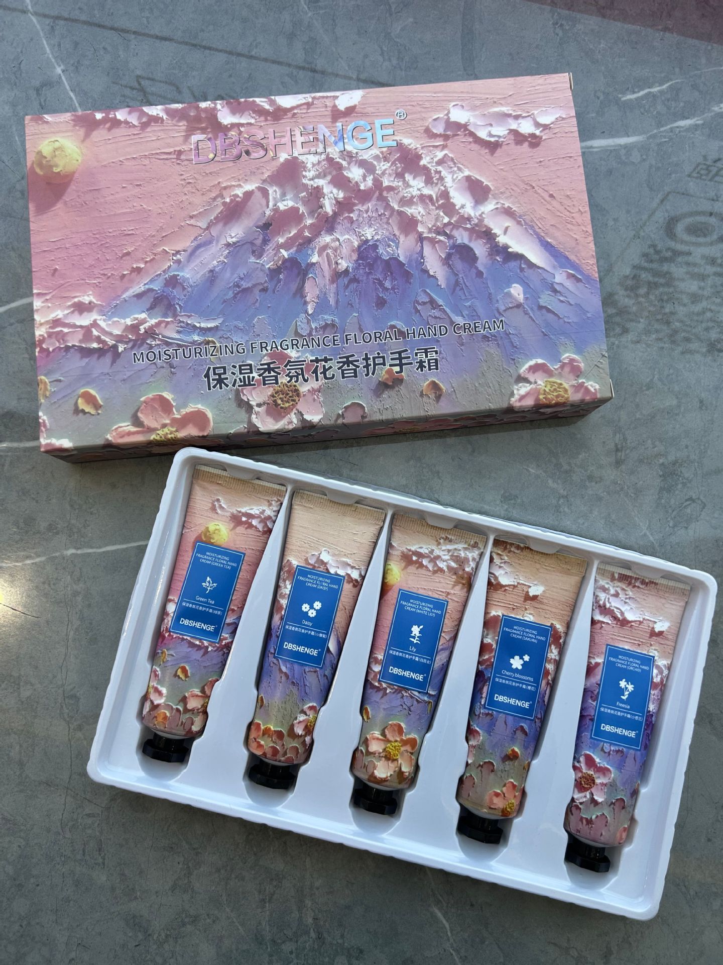 5 Hand Creams Meijiacai Floral Moisturizing Fragrance Moisturizing Smooth Hand Cream Gift Set Anti-Dryness Hand Care