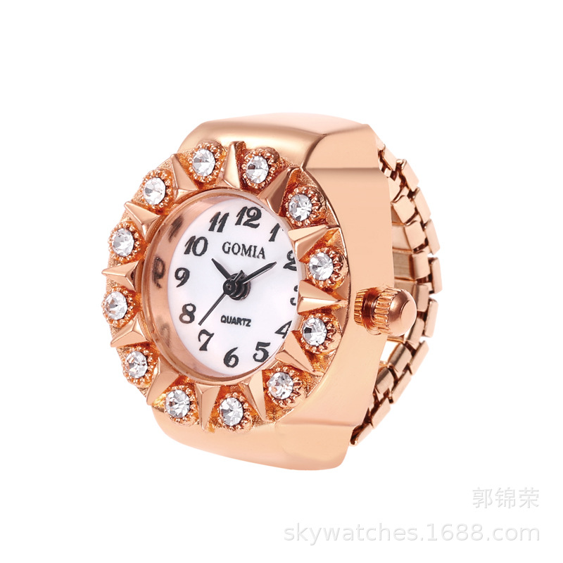Ring Watch Gold Watch Accessory Student Watch Women's Finger Watch