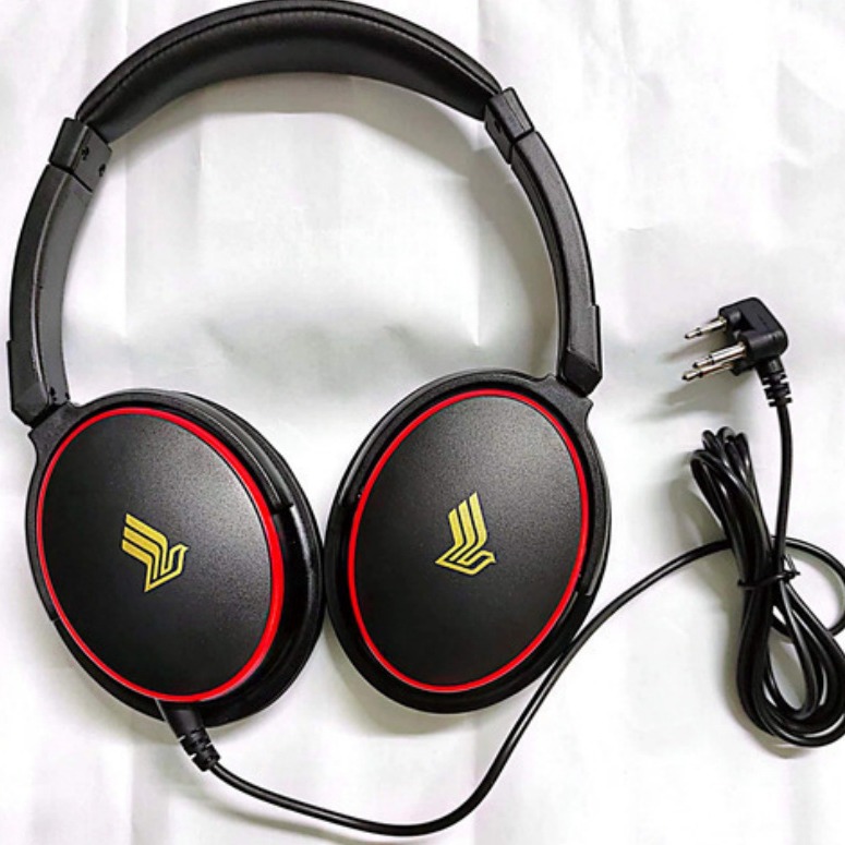 Designable aircraft earphone solution dual plug triple plug headset 3.5MM plug aviation gift wired earphones