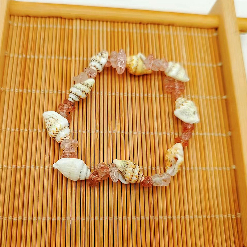 Rongshang Accessory Natural Crushed Stone Conch Bracelet Beach Leisure Shell Hand Ornament Bracelet