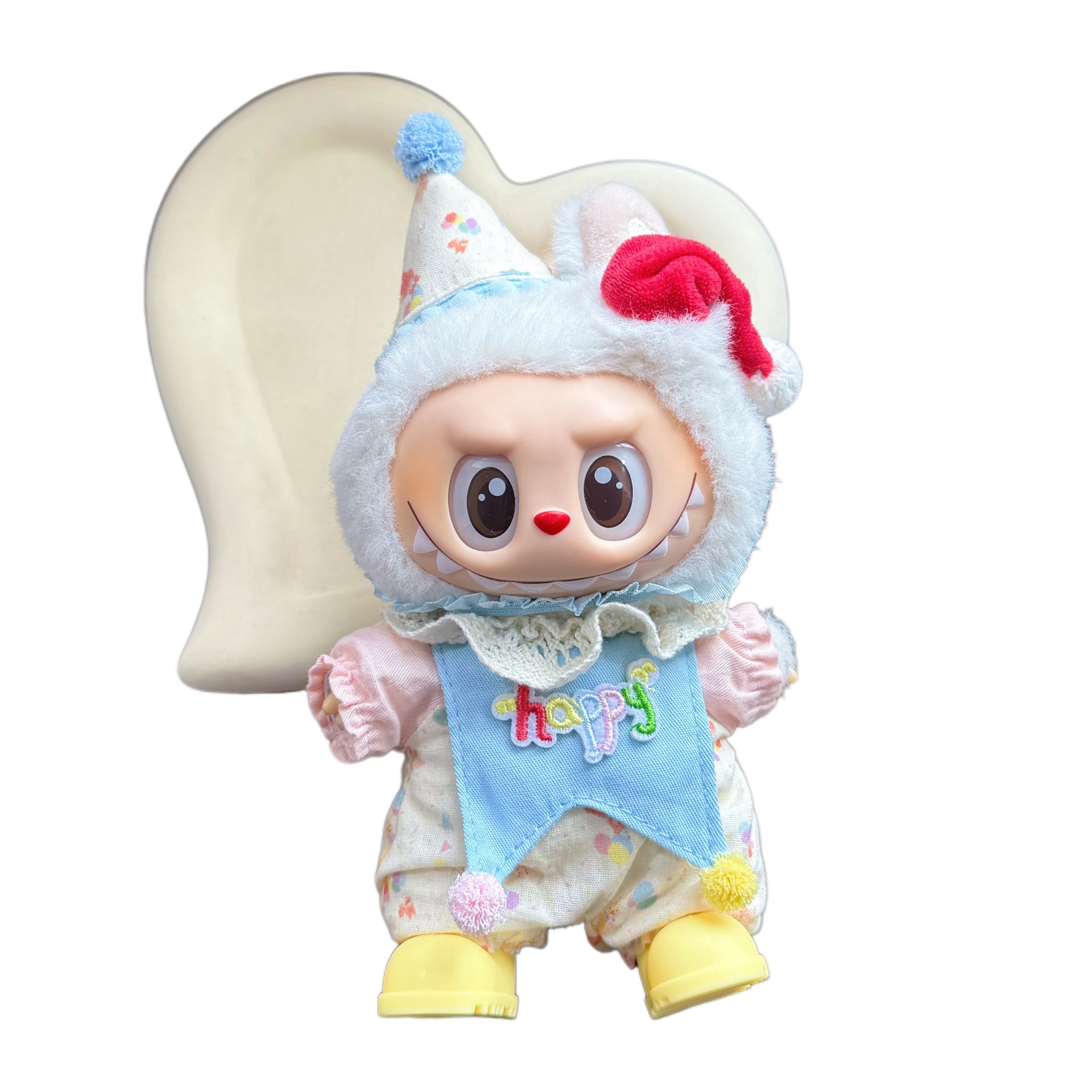 17cm Labubu first generation second generation third generation doll clothes birthday set dress-up clothes replacement plush set