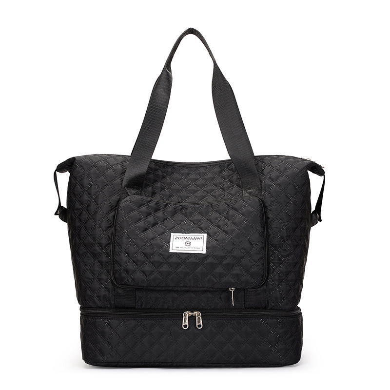 Waterproof Foldable Travel Bag with Wet-Dry Separation, Yoga Fitness Bag, Can Be Used on Trolley, Shoulder Sports Bag