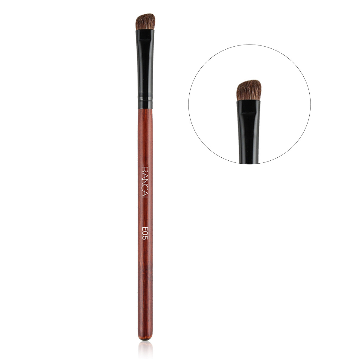 Single Pure Horse Hair Eyeshadow Brush Detail Blending Brush Eye Makeup Brush Portable Large Soft Animal Hair Eyeshadow Brush