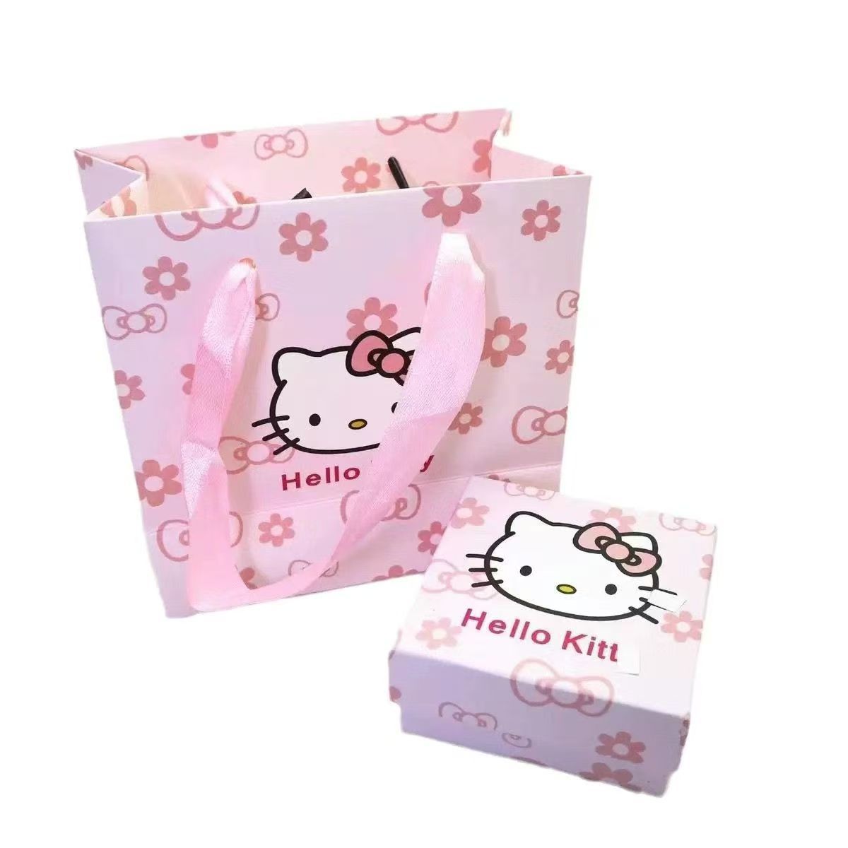 Gold jewelry box ring pendant packaging box gift bag bracelet necklace jewelry packaging