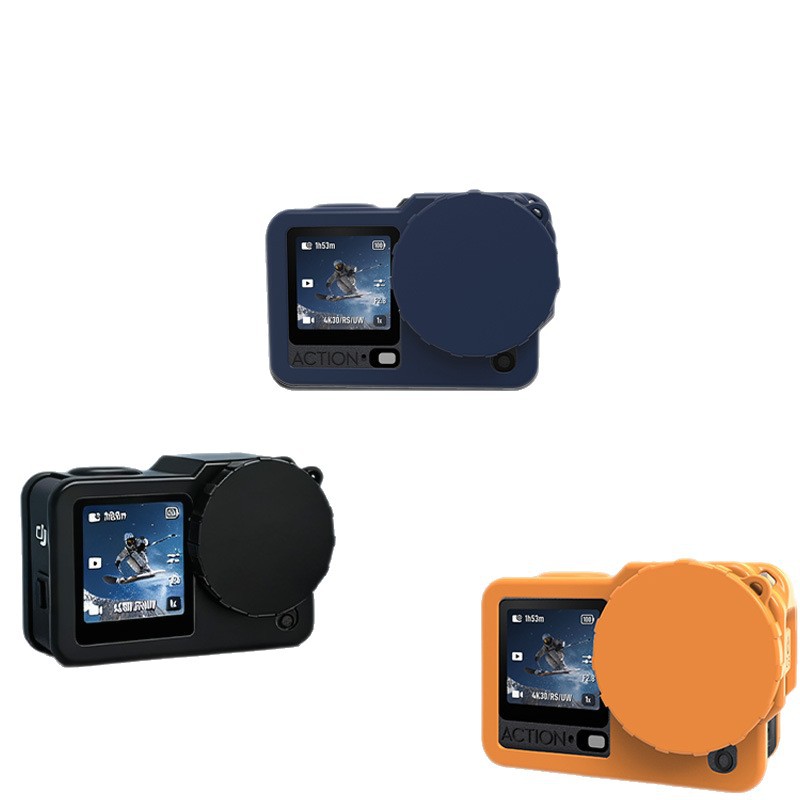 WIERSION for DJI ACTION 6 Silicone Protective Cover Anti-Drop Shell Action Camera Accessories