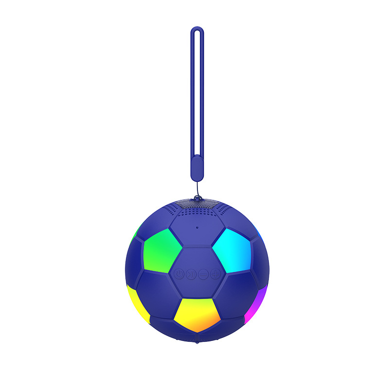 Football Bluetooth Speaker World Cup Gift Outdoor Mini Portable Phone Connection RGB Light Small Magnetic