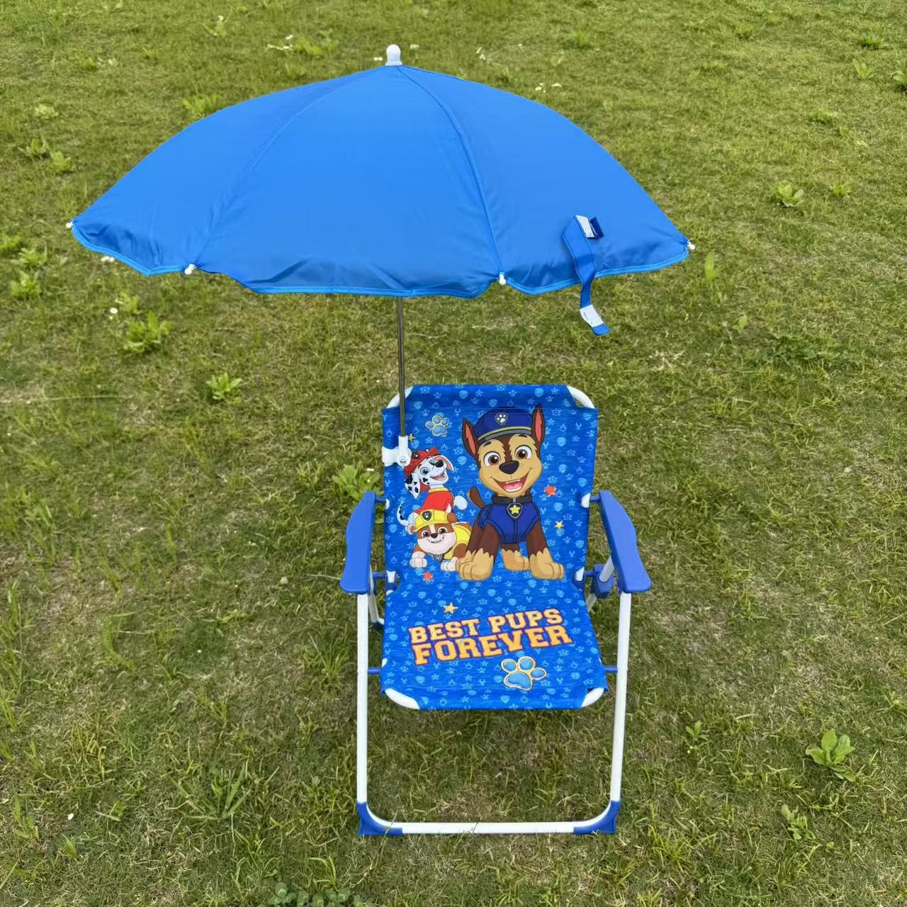 Disney baby photo seat stool, children's umbrella small chair cartoon infant board sunshade beach