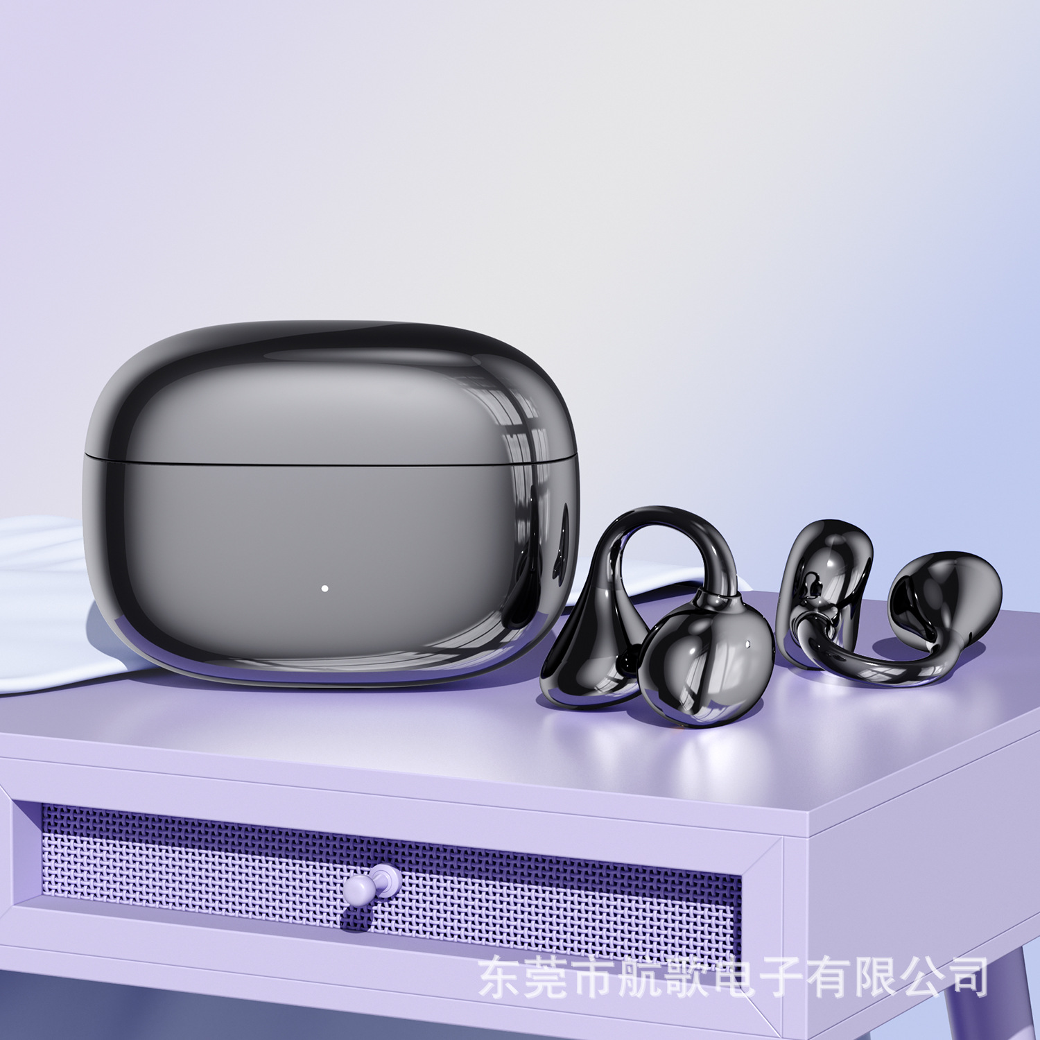 New M159 clip-ear semi-in-ear Bluetooth earphones ultra-long battery life low latency calls 6.0 private mold earphones