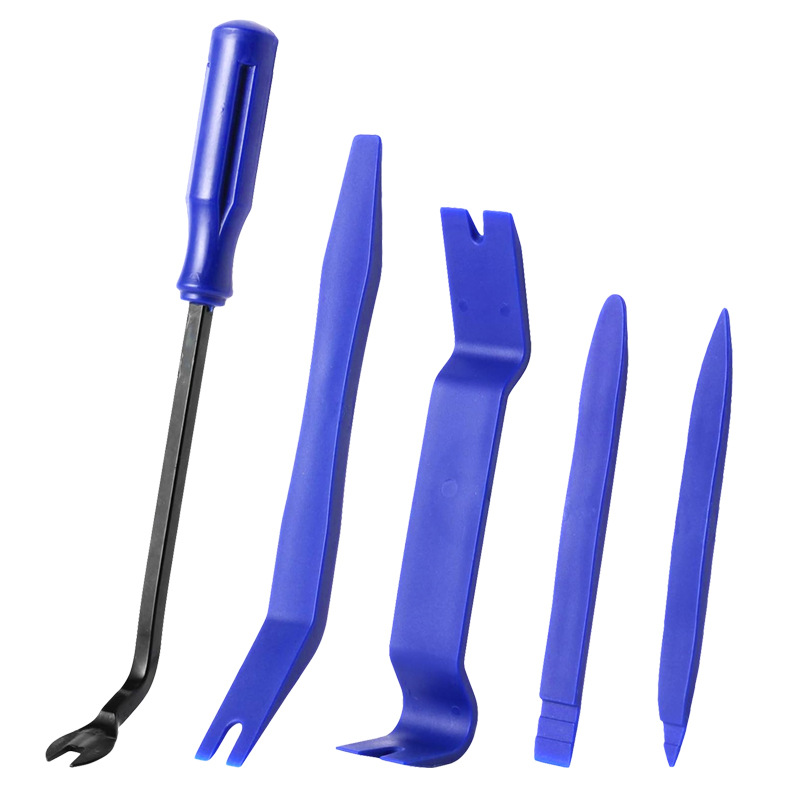 5-Piece Car Audio Trim Removal Tool Kit Car Door Panel Audio Dashboard Anti-Scratch Pry Bar