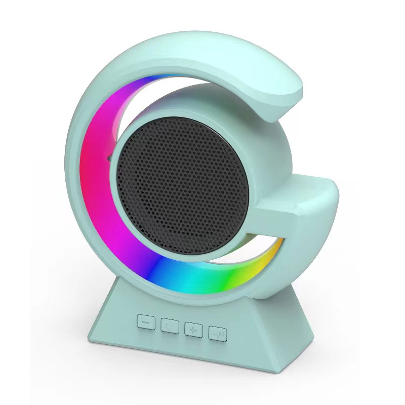 New Private Mold G63 Bluetooth Speaker Mobile Phone Wireless Charging Clock Night Light Multifunctional Bluetooth Speaker