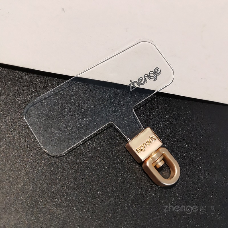 Rhinestone round buckle phone strap swivel head clip piece thin gasket phone chain hanging piece not top shell does not affect charging new