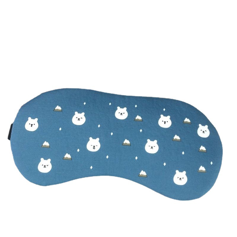Cute style bear cold and hot compress sleep eye mask, relieve fatigue outdoor light-blocking cartoon cute bear children men and women